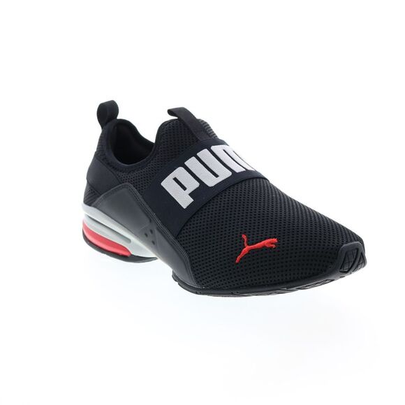 Puma Mens Axelion Slip On Black Shoes (NWT) - Picture 2 of 7